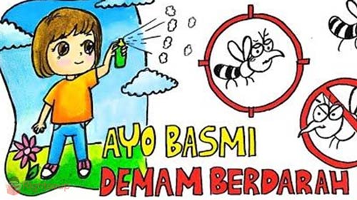 Beberapa Poster Demam Berdarah Anak SD