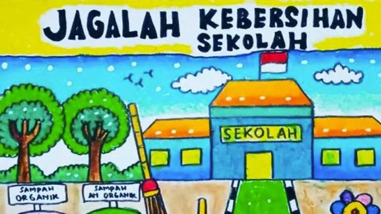 poster kebersihan sekolah