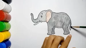 Cara Menggambar Gajah untuk Anak TK