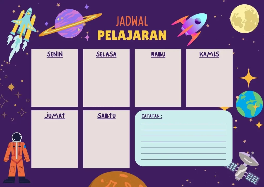 Cara Menyusun Jadwal Pelajaran Kelas 5 Kurikulum Merdeka terbaru