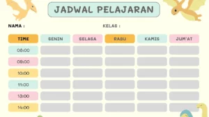 Jadwal Pelajaran Kelas 6 Kurikulum Merdeka